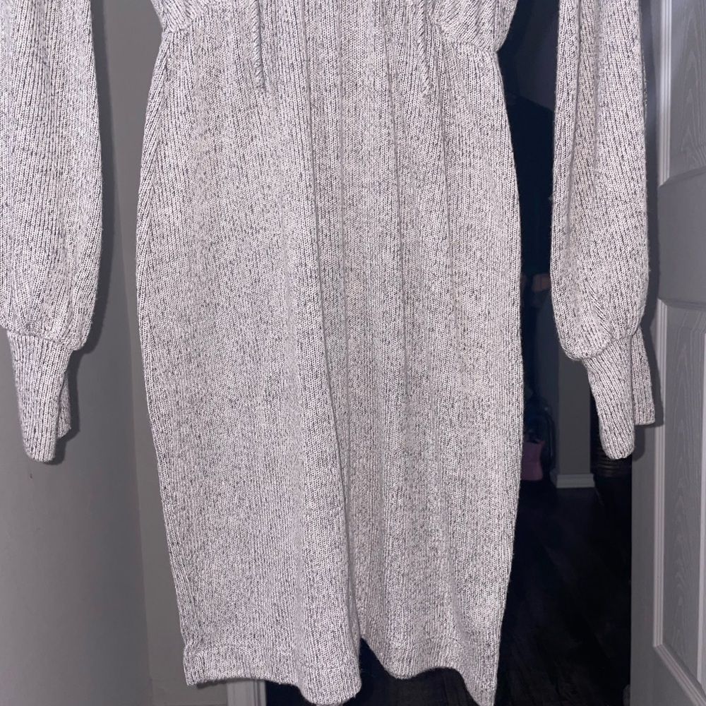 Andree By Unit Hoodie Dress Women Small Lightweight Knit Sport Casual Minimalist - Picture 7 of 14